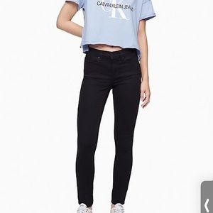 black vintage calvin klein straight jean